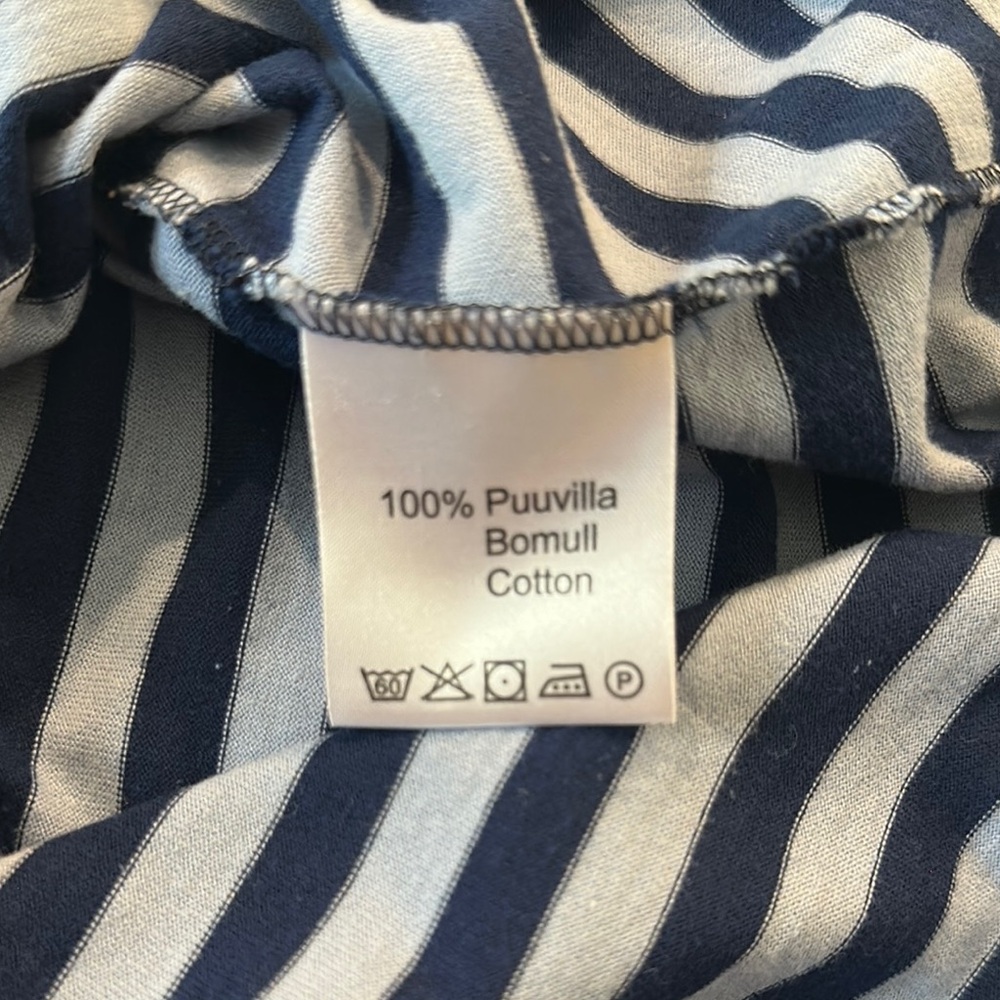 Marimekko Striped V-Neck 3/4 Sleeve Top - Picture 6 of 6